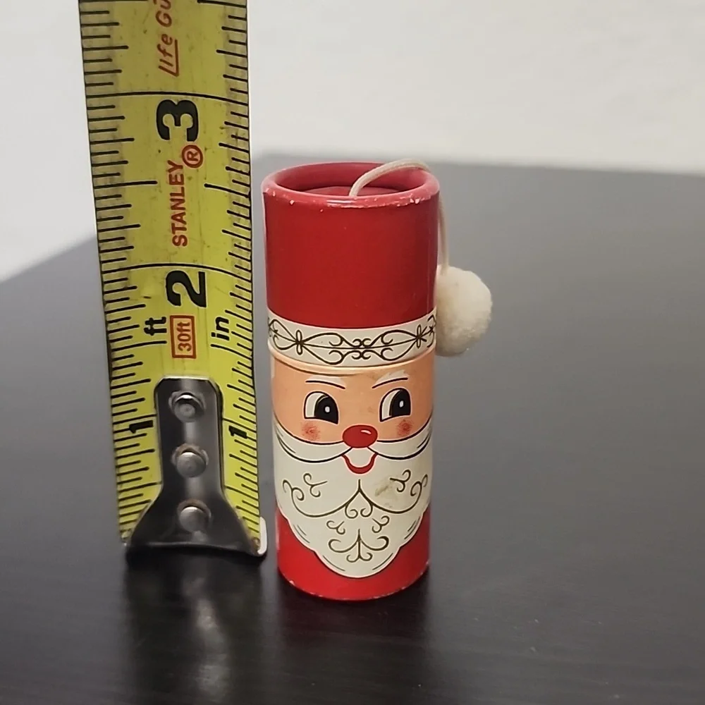 Capri 1966 Japan Santa Claus Match Holder Tube Match Box Christmas, Vintage